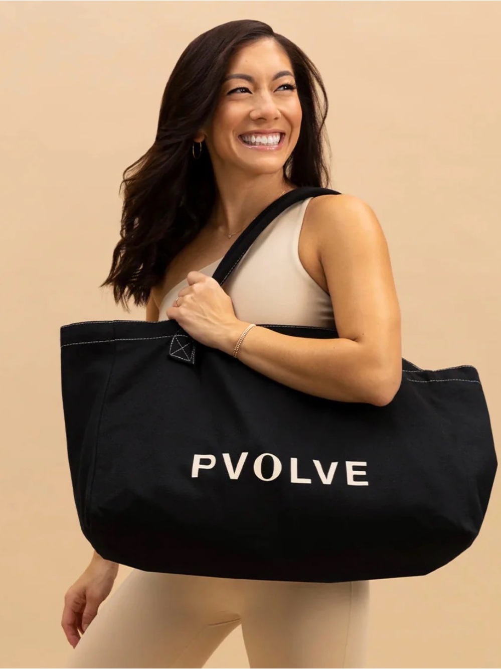 Pvolve Black Tote Bag